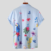 Tropical Bird Short Sleeve Printed Shirt